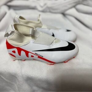 Nike Mercurial Air Zoom White and Red Soccer Cleats
